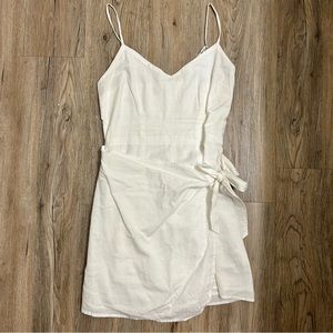 Abercrombie & Fitch White Linen Dress - Size M